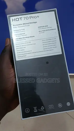 New Infinix Hot 70 Pro 5G+ 256 GB Black