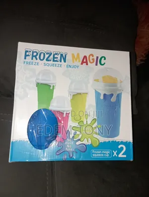 Slushie Cup 2 Pack DIY Slushy Maker Cup Frozen Magic Squeeze Cups