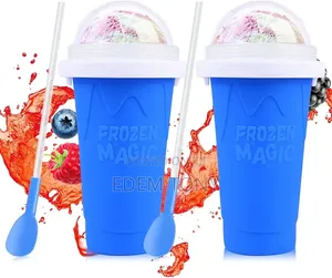 Slushie Cup 2 Pack DIY Slushy Maker Cup Frozen Magic Squeeze Cups
