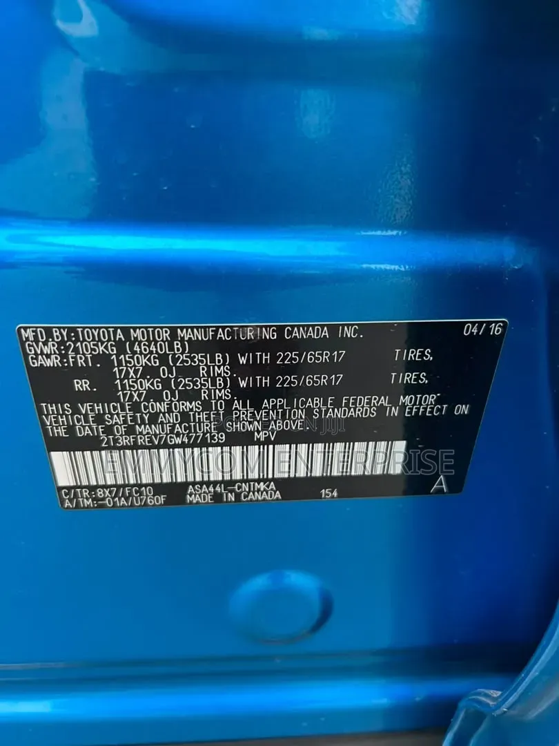 Toyota RAV4 2016 Blue