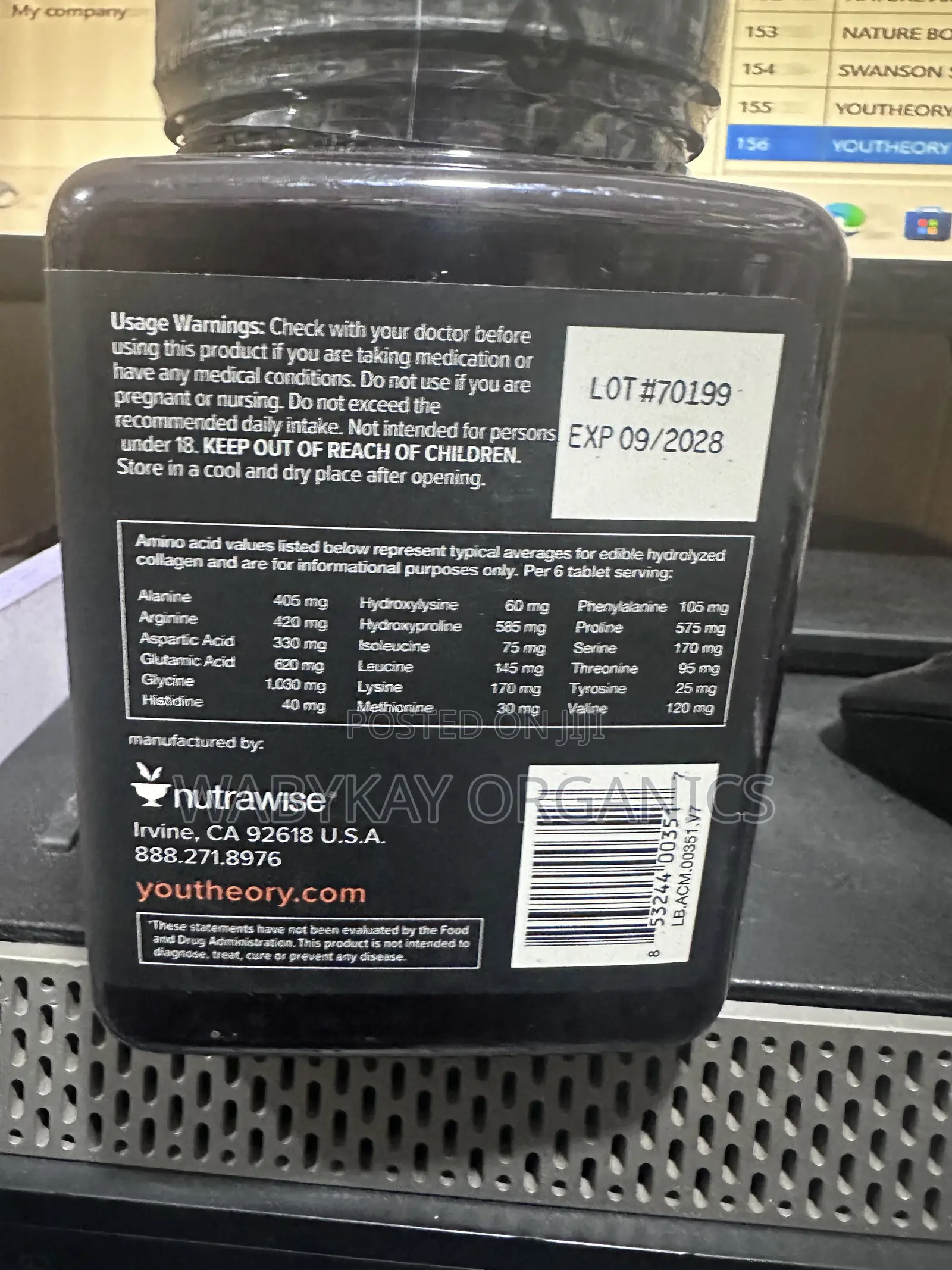 YouTheory Collagen Men 290 Counts