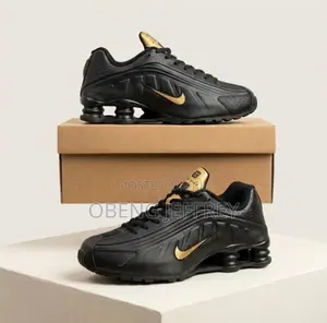 Original Nike Shox R4 Black/Gold