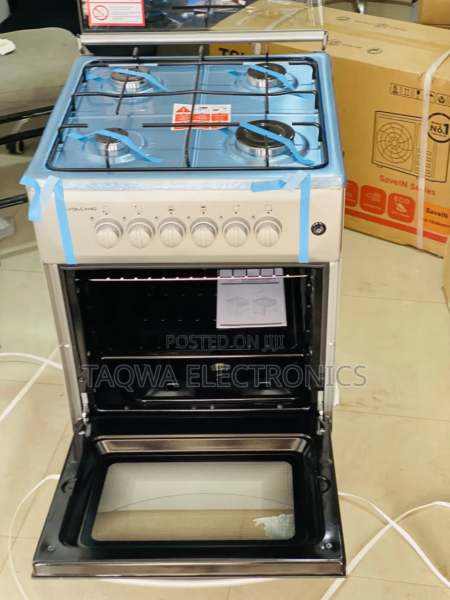 Fascinating Volcano Gas Cooker, 4 Burner 50x50