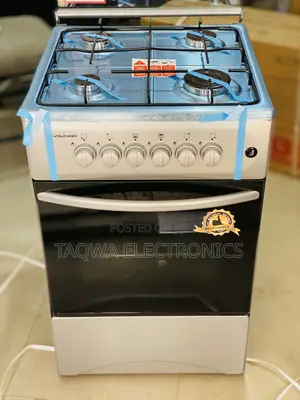 Features Oven and Grill Volcano 4 Burner Gas Cooker