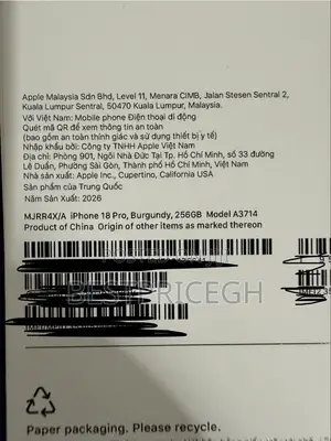 New Apple iPhone 18 Pro 256 GB