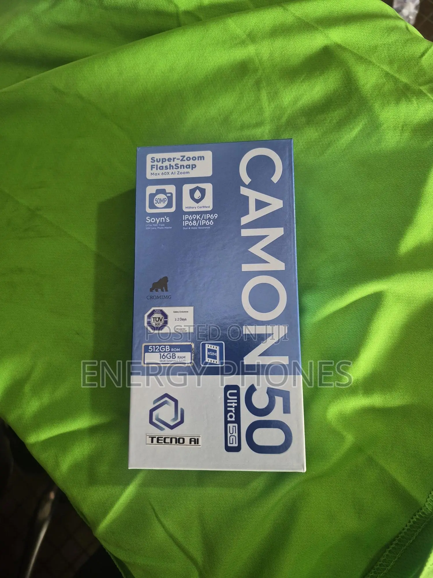 New Tecno Camon 50 Ultra 512 GB Black