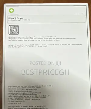New Apple iPhone 18 Pro Max 512 GB Black