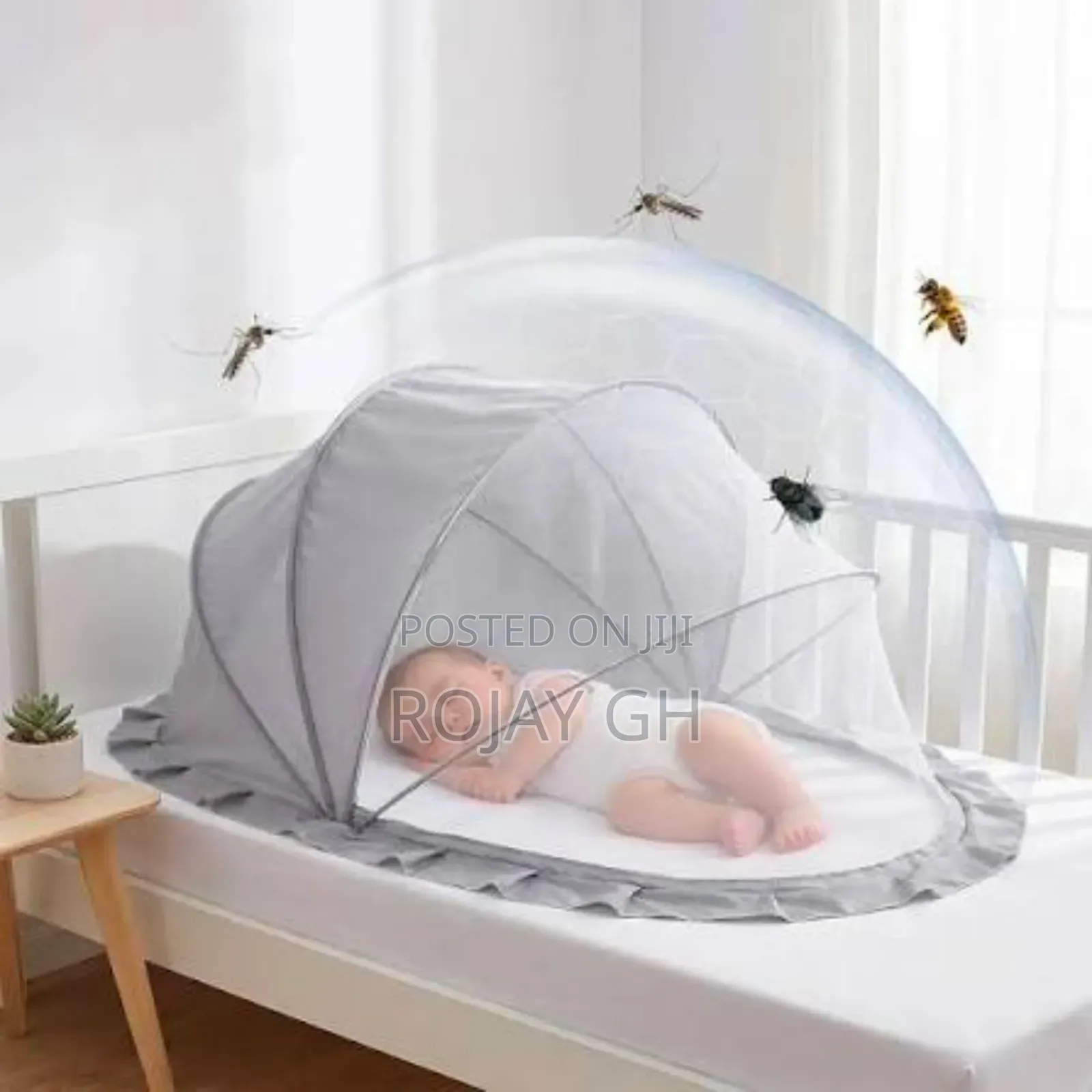 Foldable Baby Mosquito Net (0 - 6yrs) - GRAY