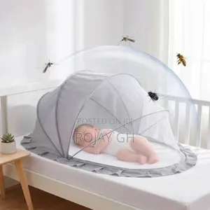 Foldable Baby Mosquito Net (0 - 6yrs) - GRAY
