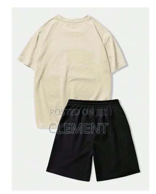2-in-1 Men’S Fashion Short Sleeve Set T-Shirt and Shorts