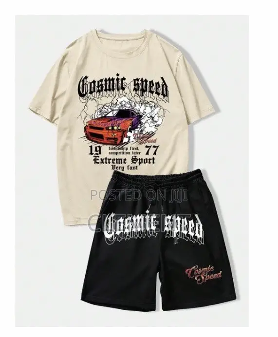 2-in-1 Men’S Fashion Short Sleeve Set T-Shirt and Shorts