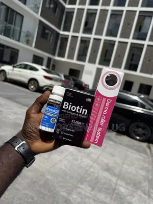Kirkland Minoxidil Extra Stren+Derma Roller+Biotin, Collagen Keratin