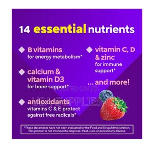 Vitafusion Women's Multivitamin Gummy | Berry Fla |120 Counts From USA