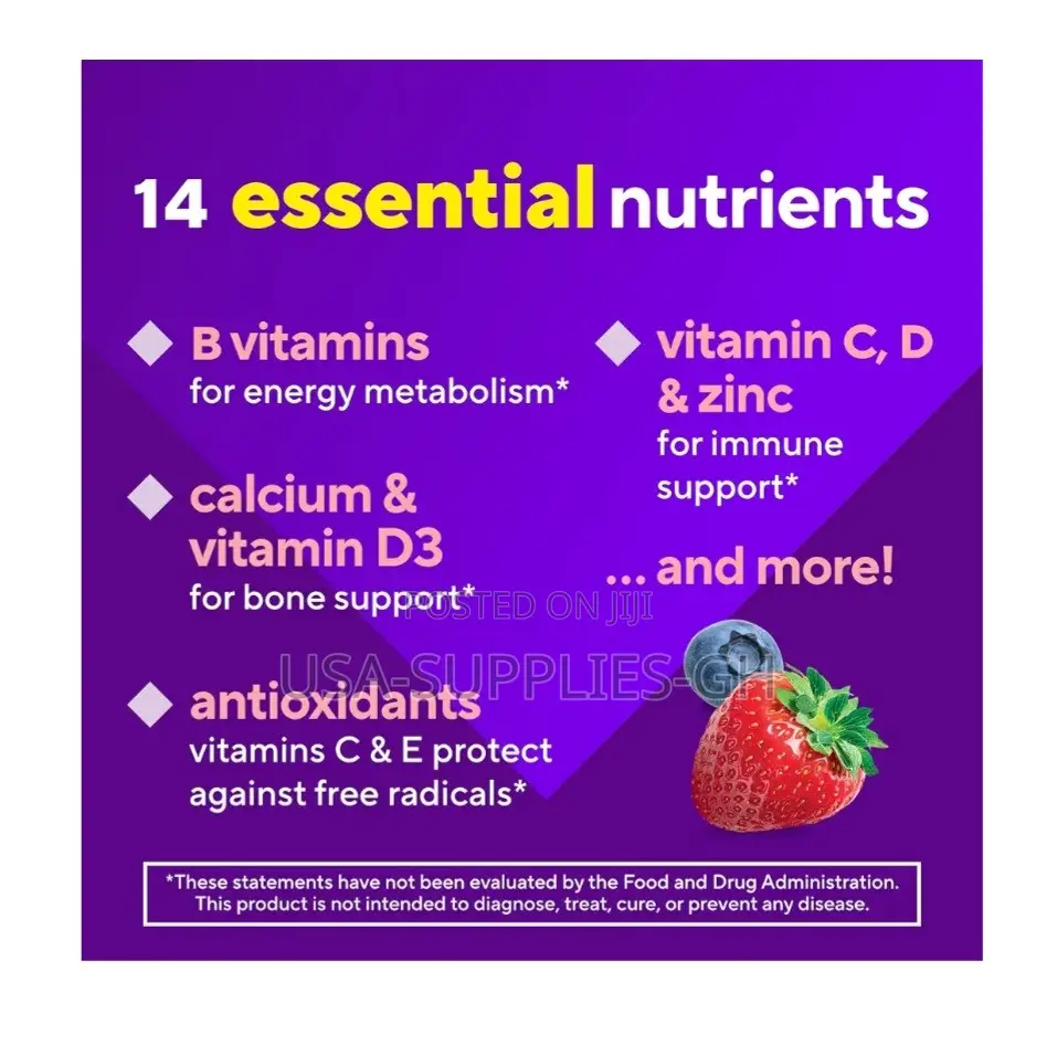 Vitafusion Women's Multivitamin Gummy | Berry Fla |120 Counts From USA