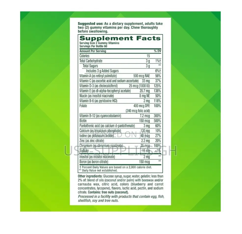 Vitafusion Women's Multivitamin Gummy | Berry Fla |120 Counts From USA