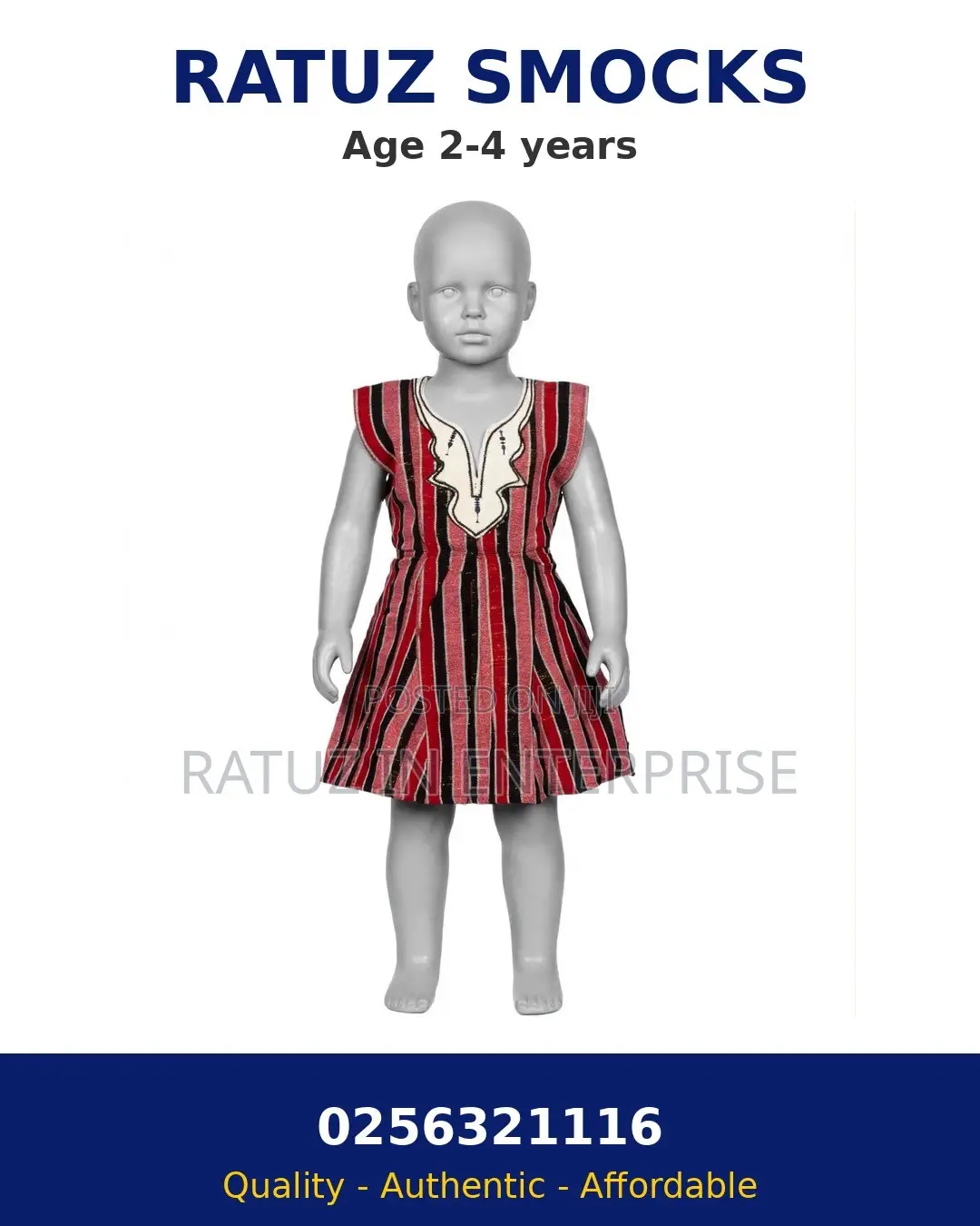 Smock for Girls, 2-4 Years