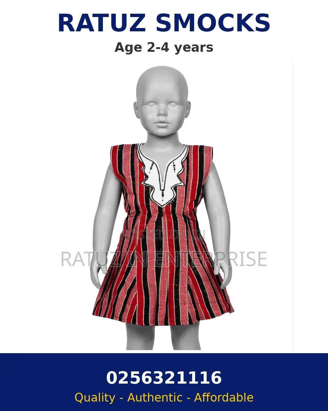 Smock for Girls, 2-4 Years