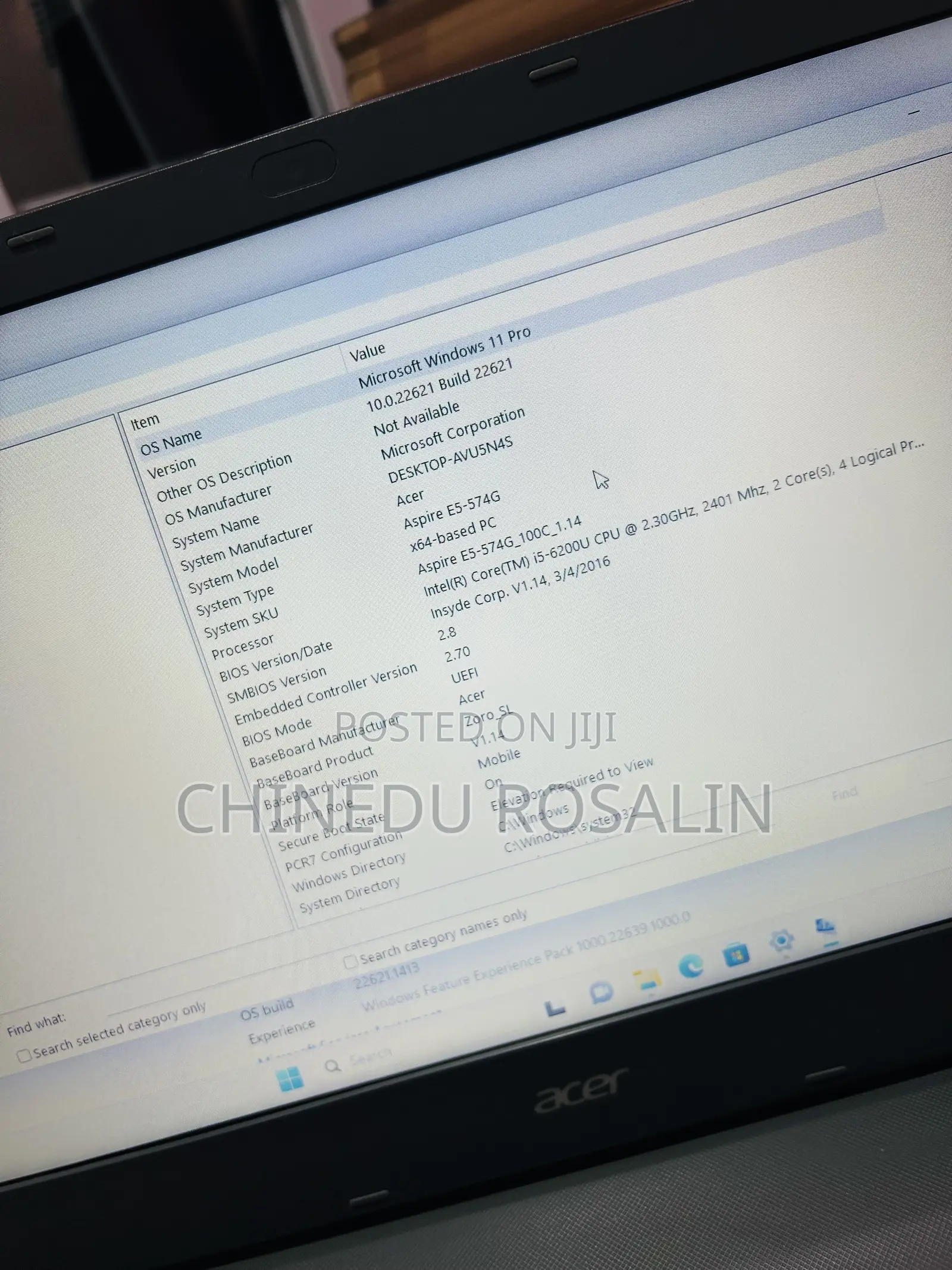 Laptop Acer Aspire 15 8GB Intel Core i5 HDD 1T