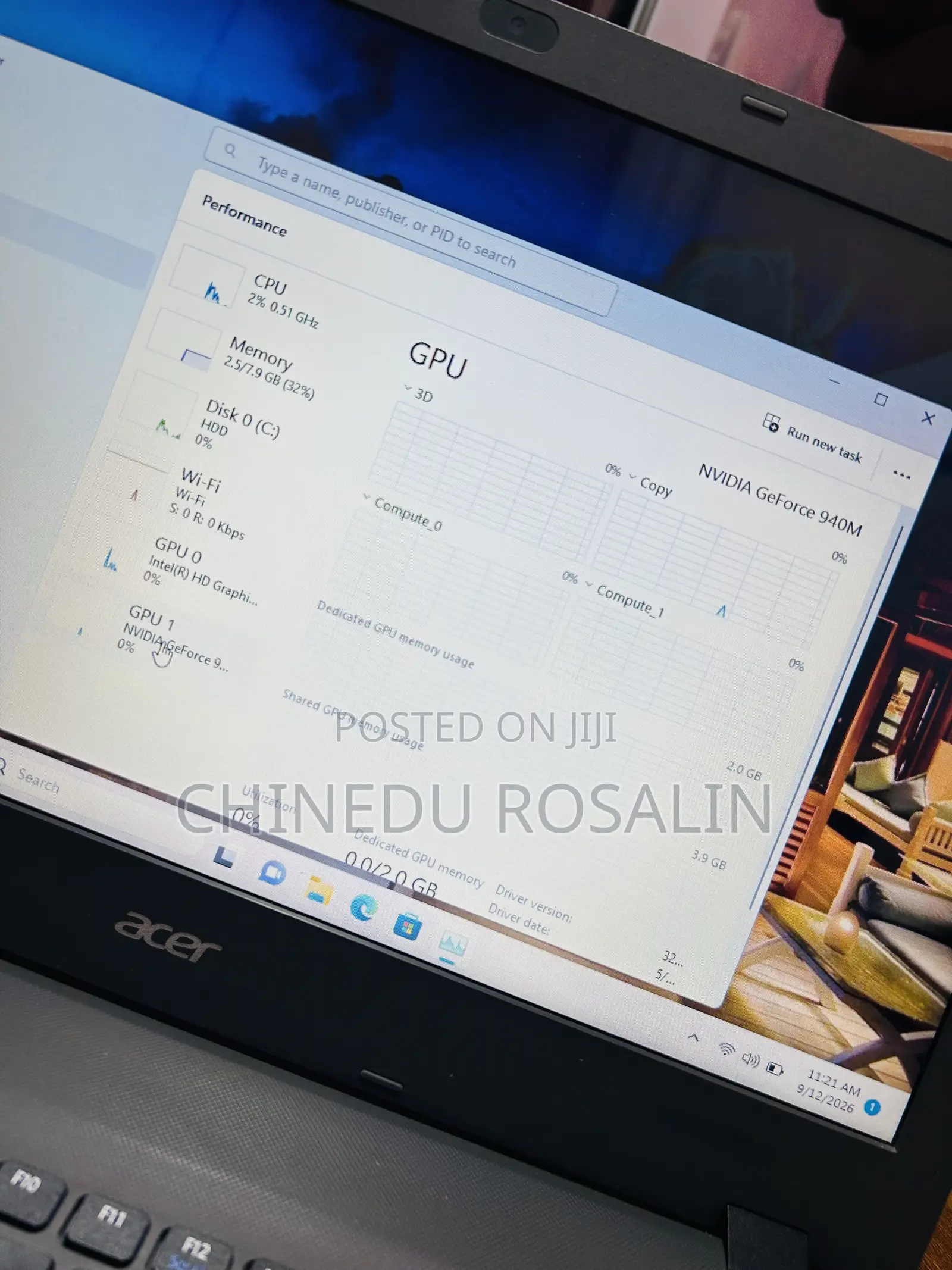 Laptop Acer Aspire 15 8GB Intel Core i5 HDD 1T