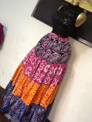 Adire Max Skirt, Free Size