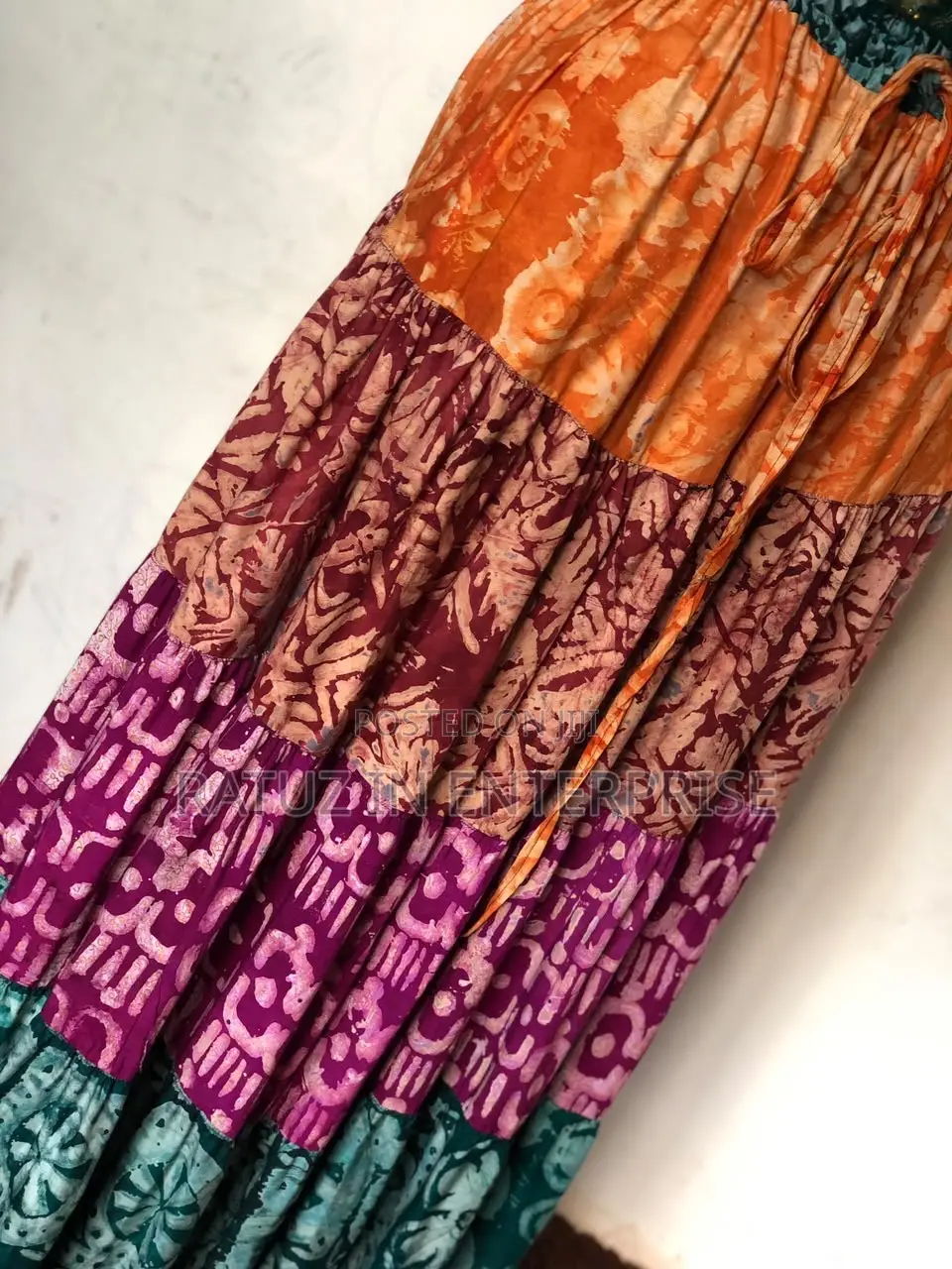 Adire Max Skirt, Free Size