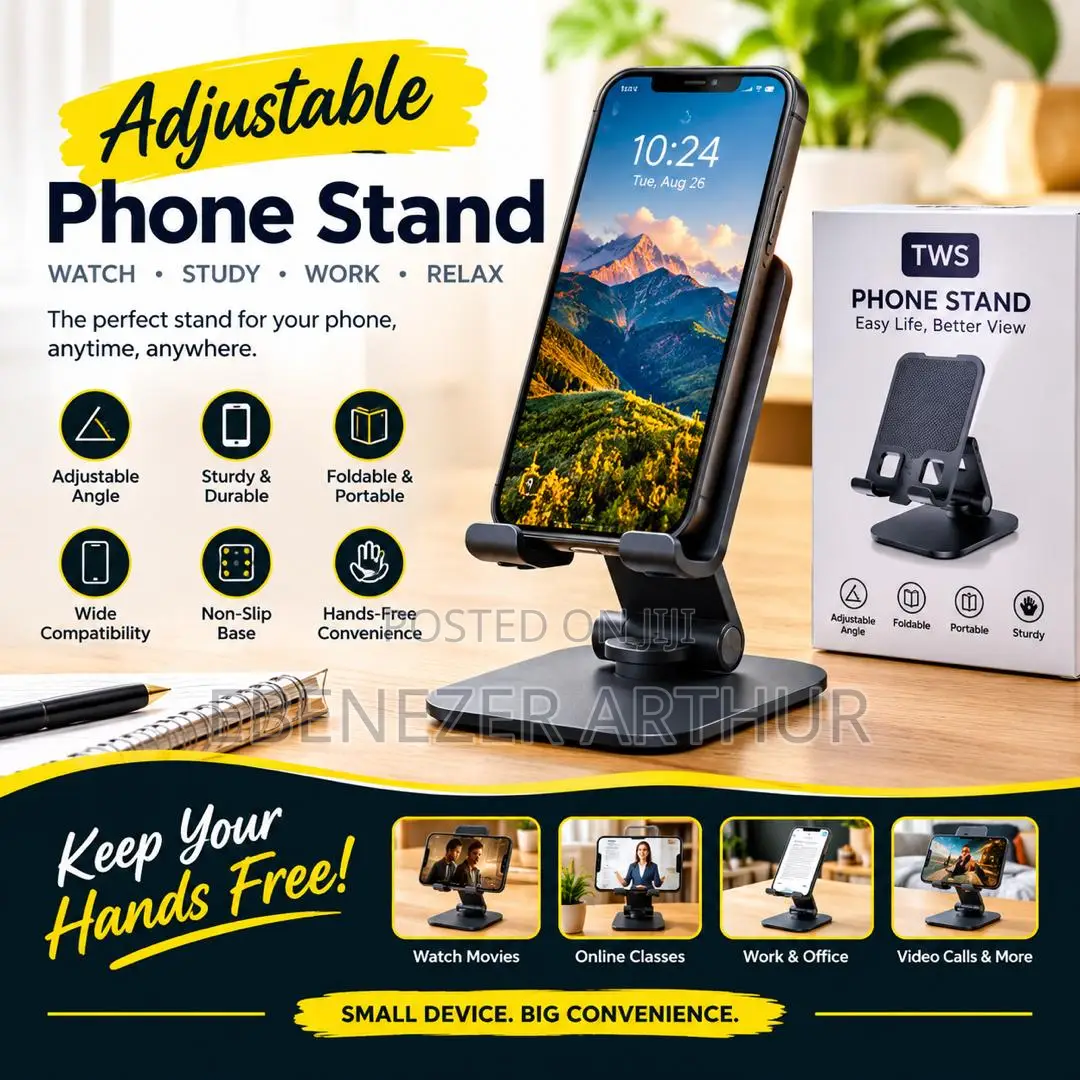 Phone Stands, Bluetooth Speakers Earbuds