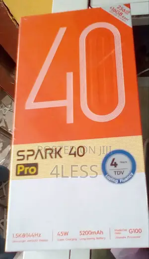 New Tecno Spark 40 Pro 256 GB Black