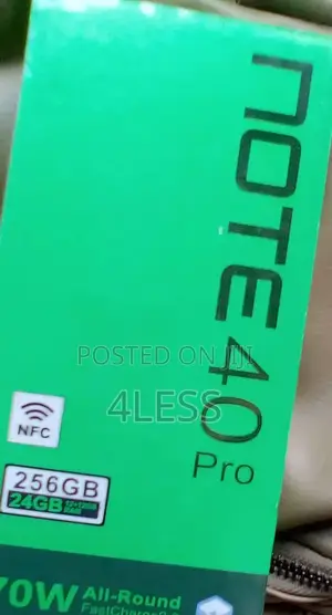New Infinix Note 40 Pro 5G 256 GB Black