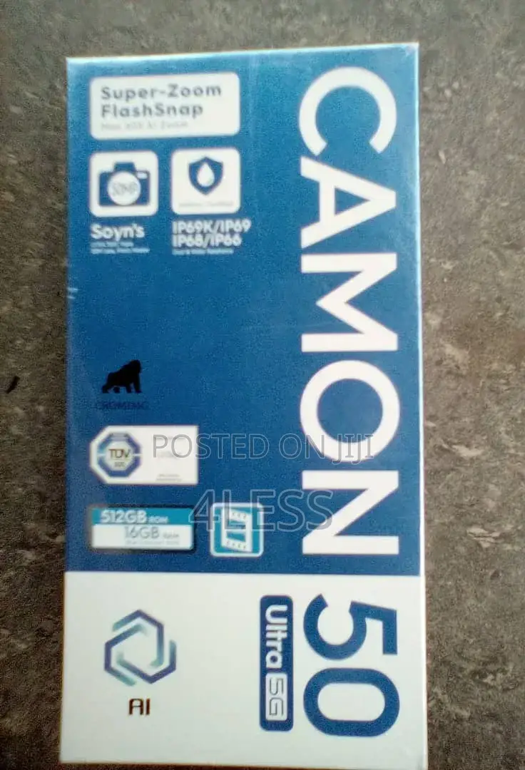 New Tecno Camon 50 Ultra 512 GB Black