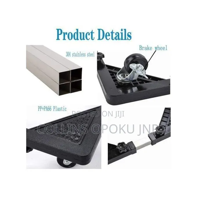 Multifunctional Movable Base for Washing Machines and Refrigerators