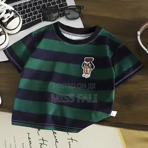 Little Bear Stripe Tee. 2-11Years