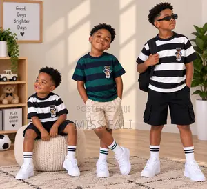 Little Bear Stripe Tee. 2-11Years