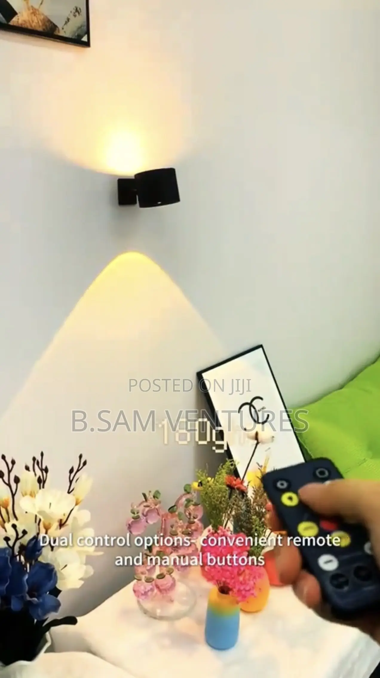 Chargeable Front and Back Frame Wall and Beside Light