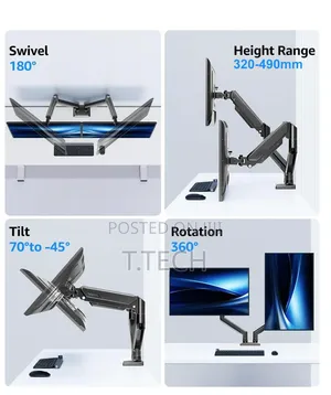 Double Arm Monitor Stand