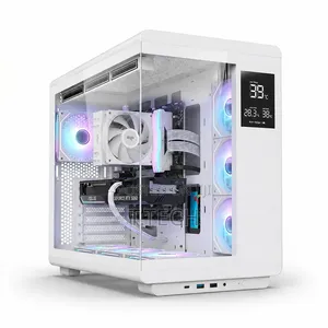 Gaming PC Case With 4 Fans, Digital Display Panel and USB-c Port