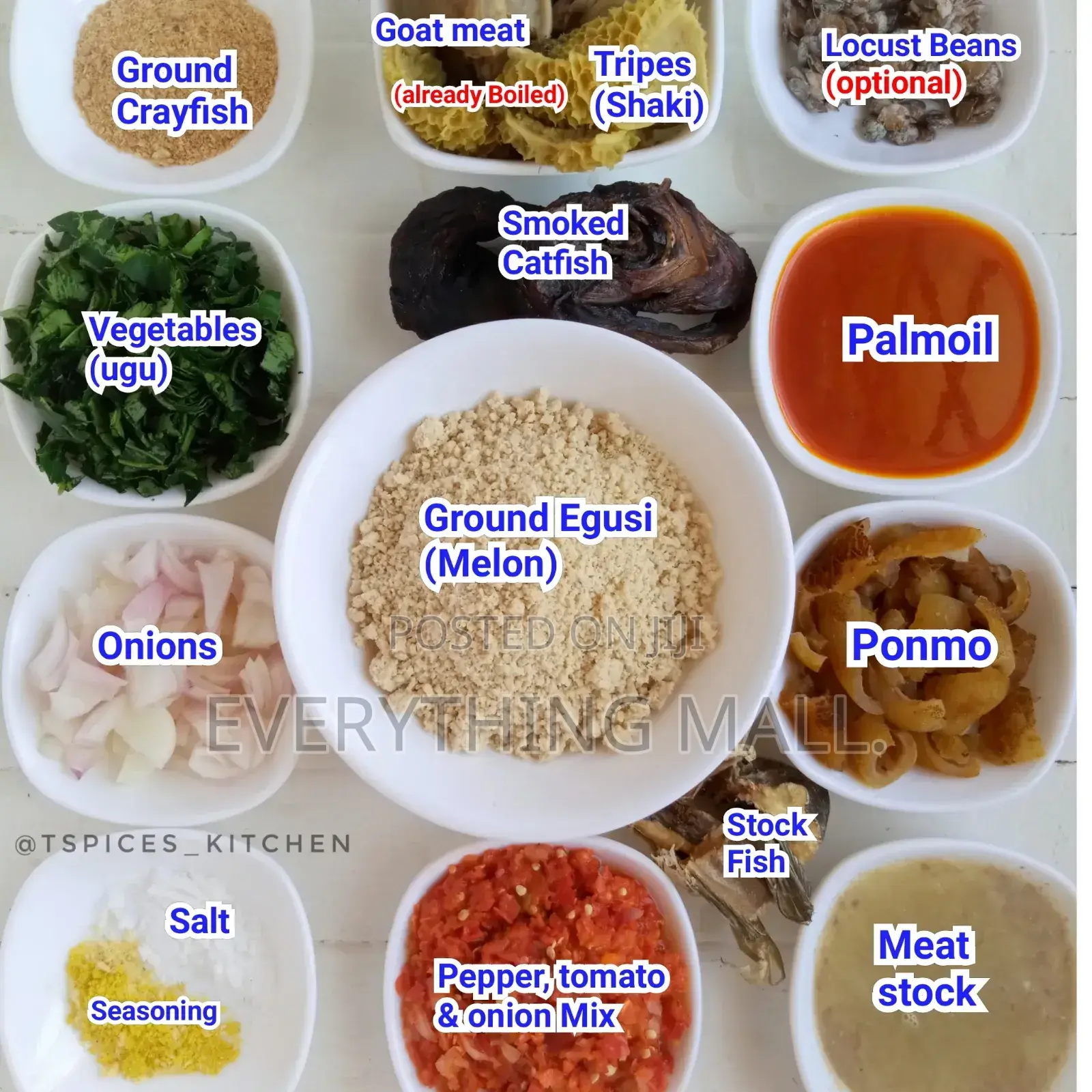 All-in-One Complete Egusi Soup Ingredient Pack (Fresh Premium)