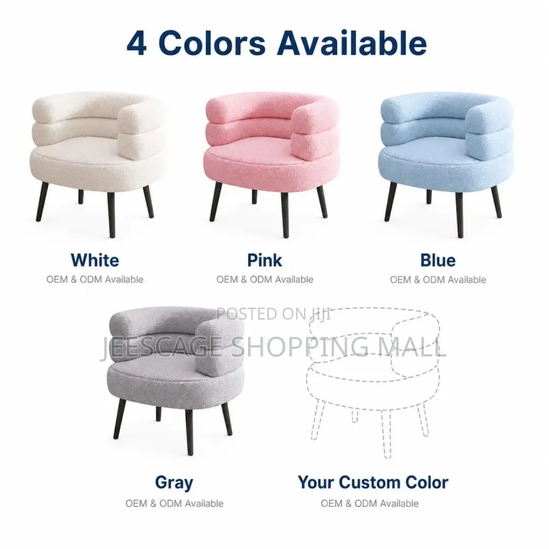 Modern Roly Poly Barrel Accent Chair With Textured Fabric