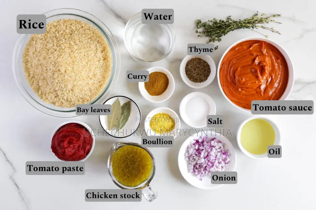 All-in-One Complete Jollof Rice Ingredient Pack (Fresh Combo)