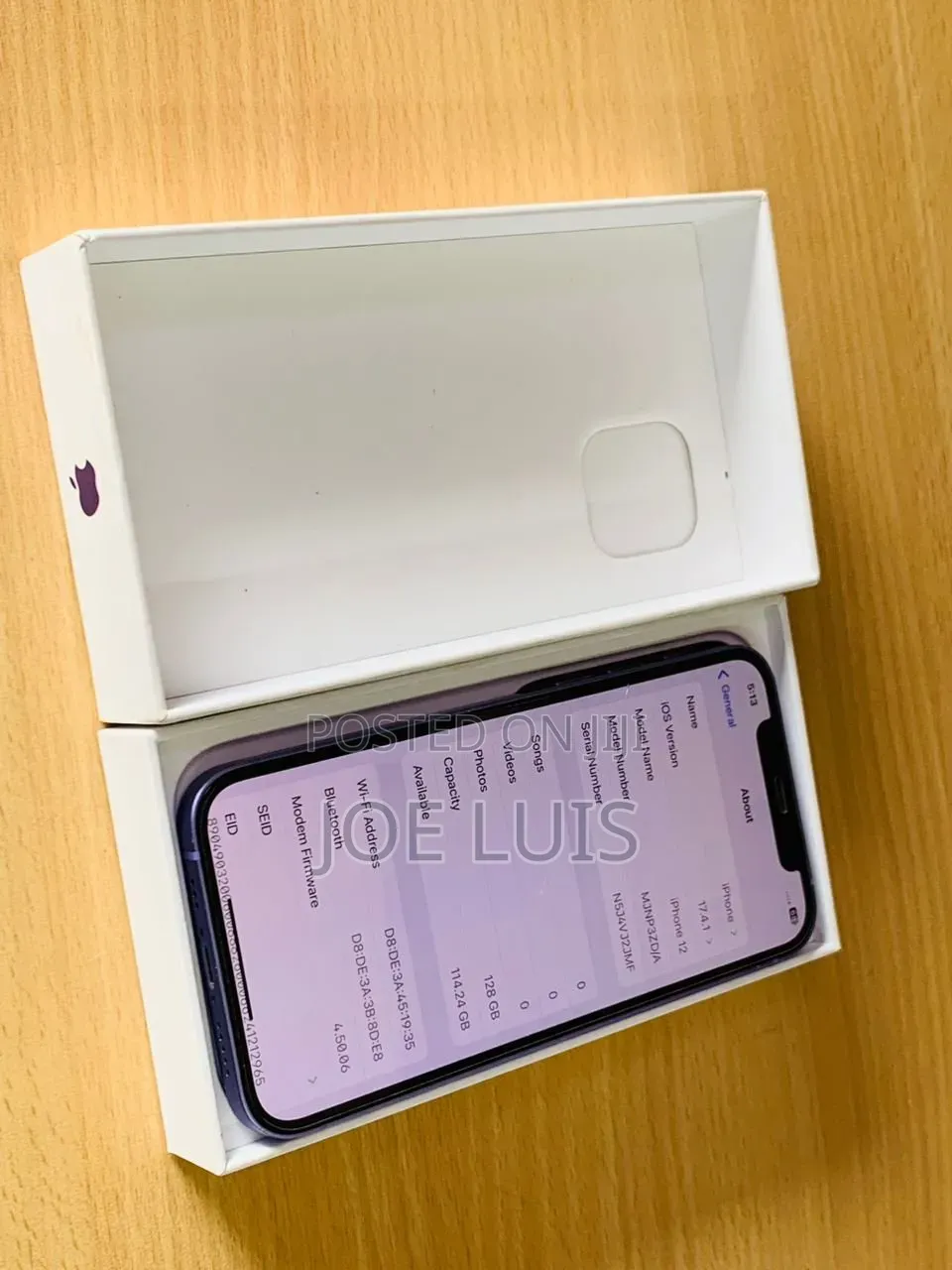 New Apple iPhone 12 128 GB White