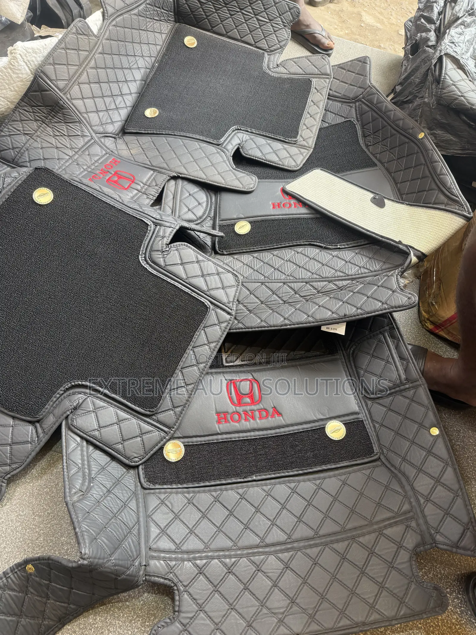 Honda Accord 2018 to 2022 5D Premium Leather Floor Mat/Carpet