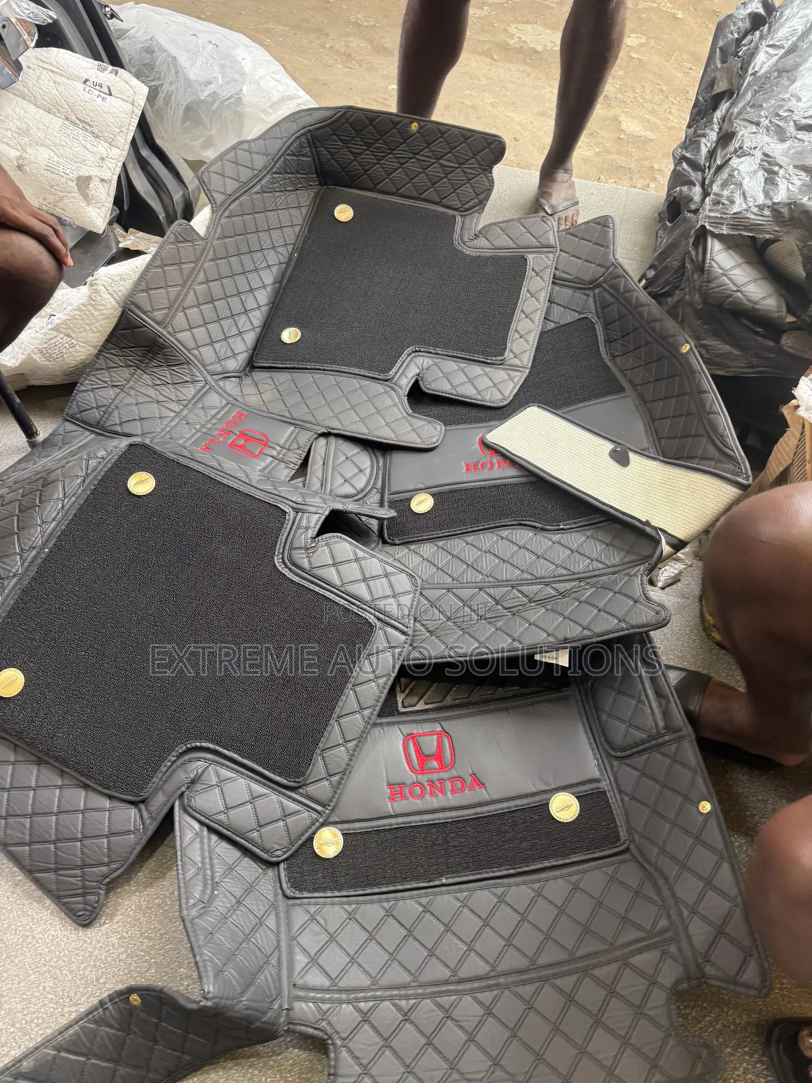 Honda Accord 2018 to 2022 5D Premium Leather Floor Mat/Carpet