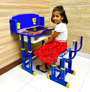 Adjustable Kids Study Table Chair Set