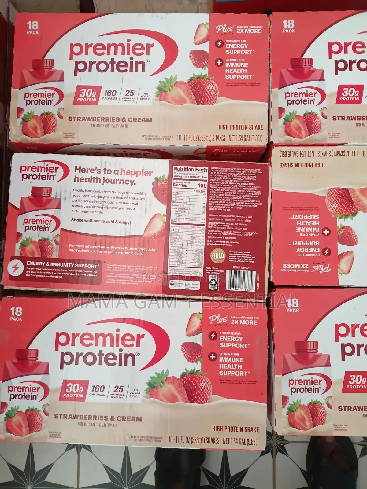 Premier Protein 18 Pack Vanilla and Strawberry
