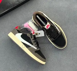 Original Air Jordan 1 Travis Scott Brown/ White