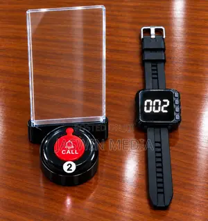 Wireless Restaurant Call System With Acrylic Menu Stands