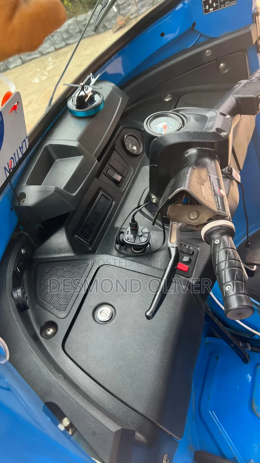 TVS King Deluxe Plus iTouch Start 2025 Blue