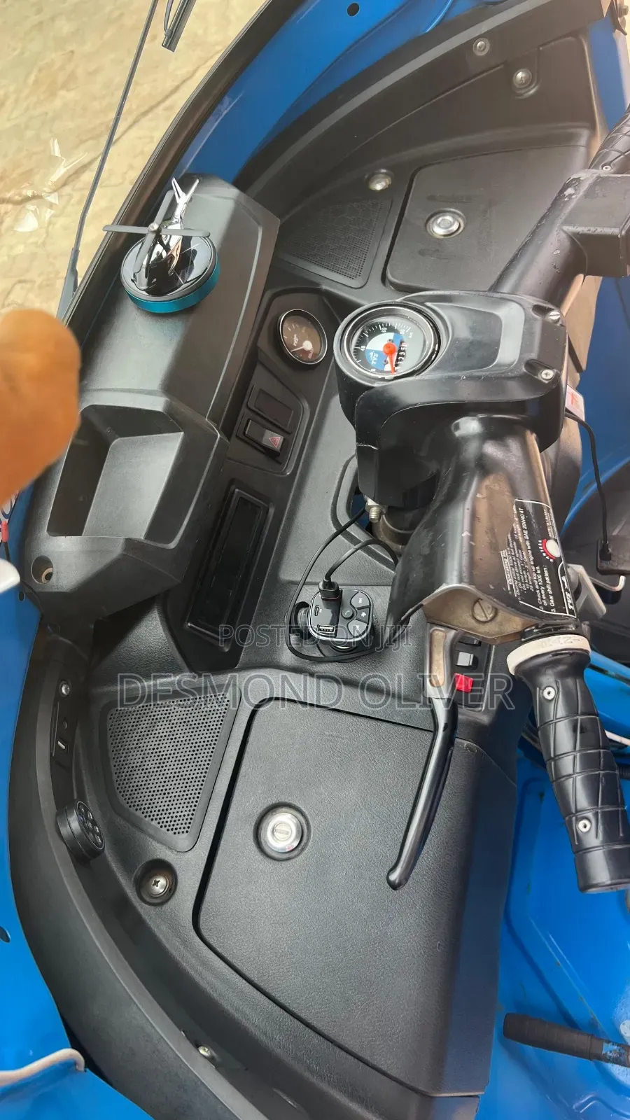 TVS King Deluxe Plus iTouch Start 2025 Blue