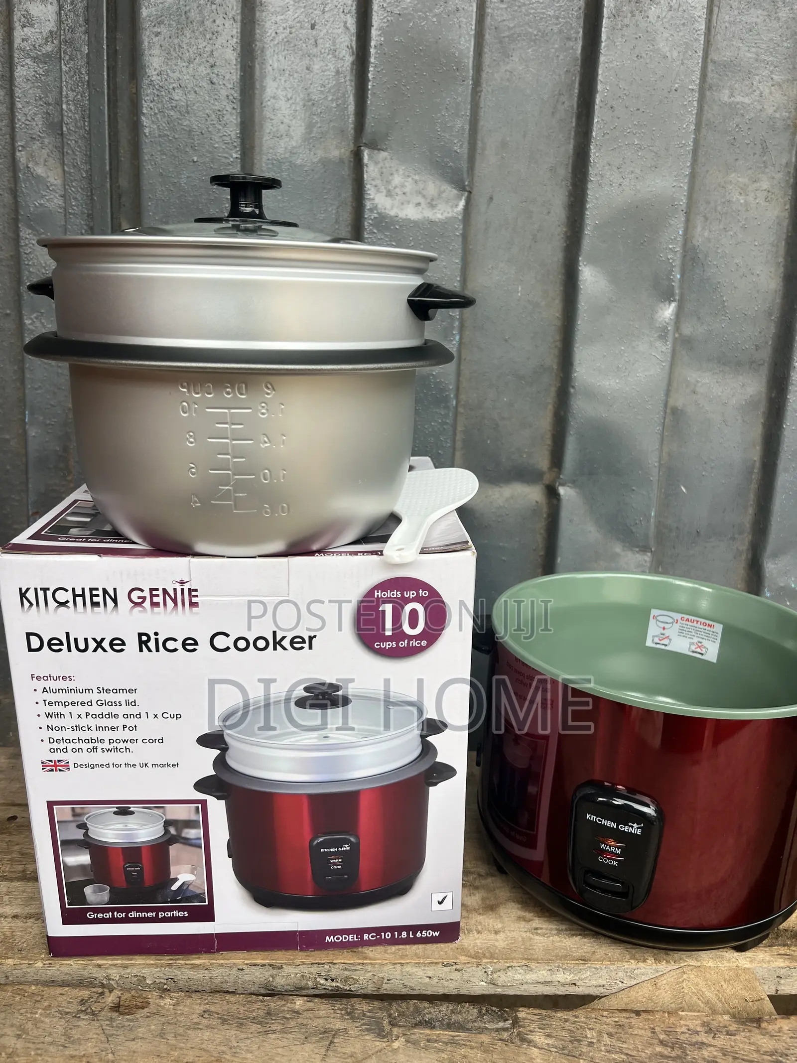 Kitchen Genie Deluxe Rice Cooker 10 Cups – 650W