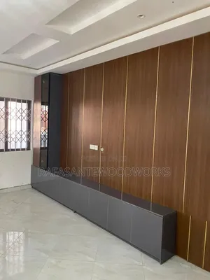 Raf TV Unit With Well Panel and Laminated Plywood