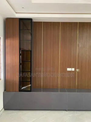 Raf TV Unit With Well Panel and Laminated Plywood